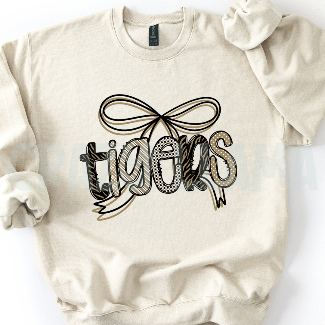 Tigers Skinny Bow Crew