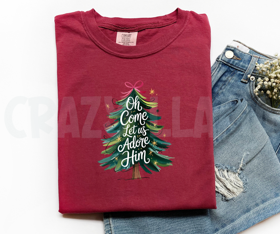 Oh Come Let us Adore Him Tee