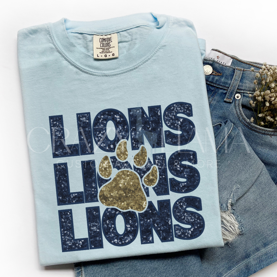Triple Glitter Lions