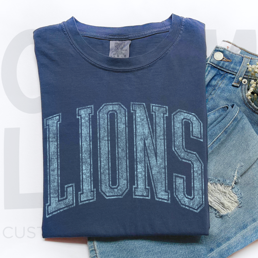 Vintage Varsity LIONS Tee