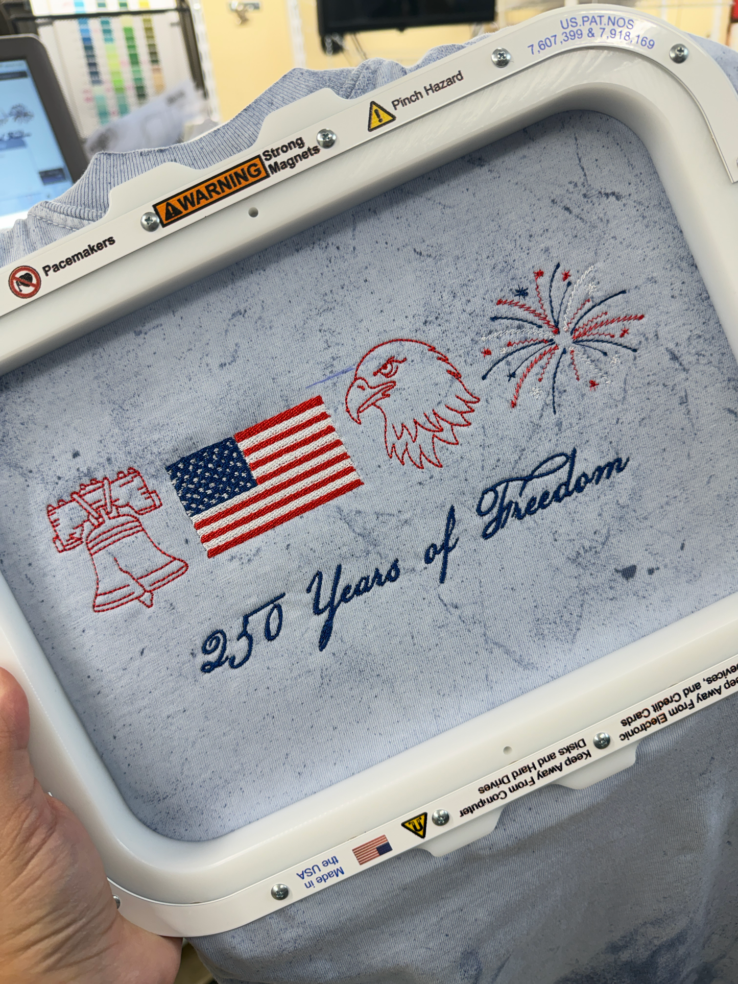250 Years of Freedom Embroidered Tee