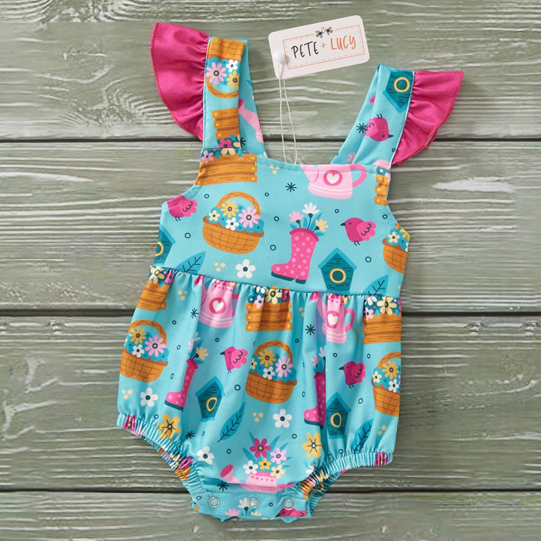Gardening Bliss - Romper - 6/9 months