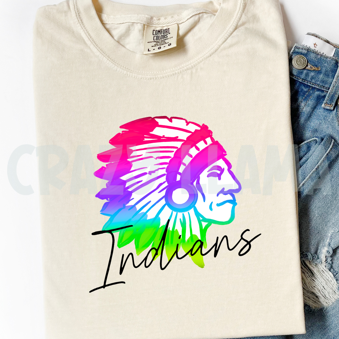 Neon Rainbow Indians