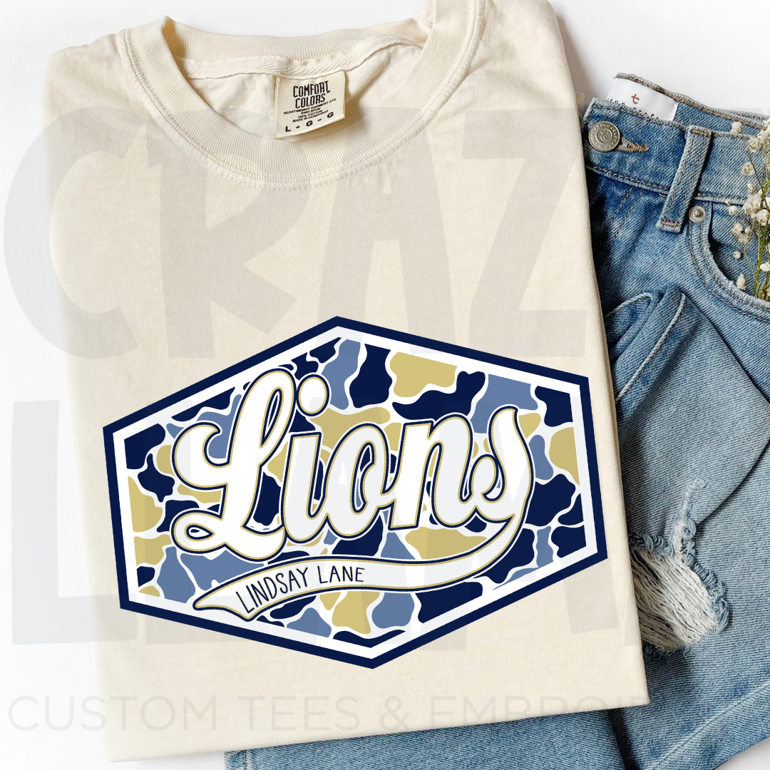 Lions Camo Tee