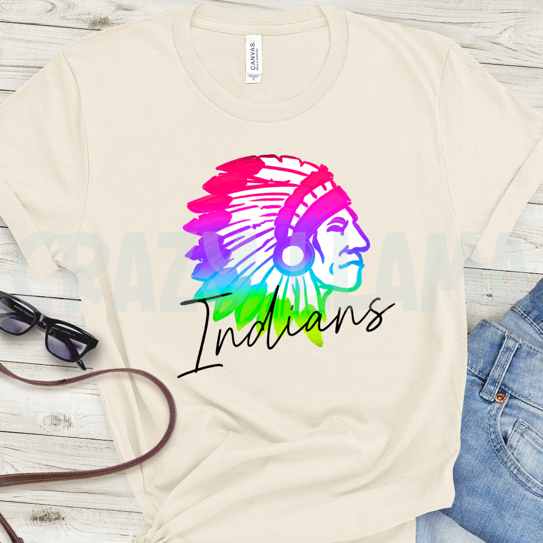 Neon Rainbow Indians
