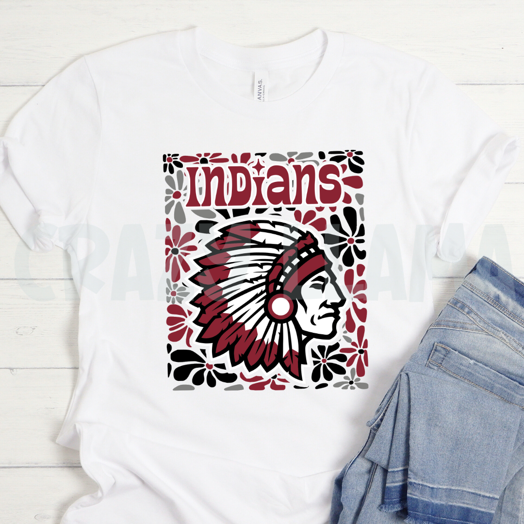 Retro Floral Indians