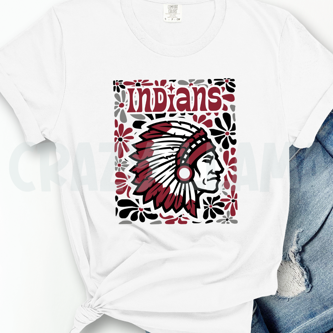 Retro Floral Indians