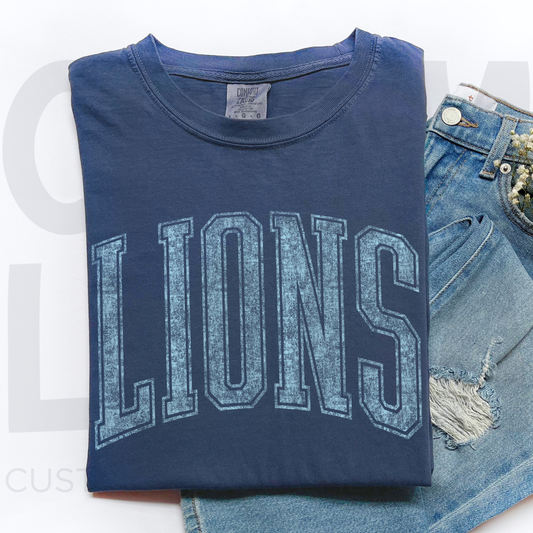 Vintage Varsity LIONS Tee