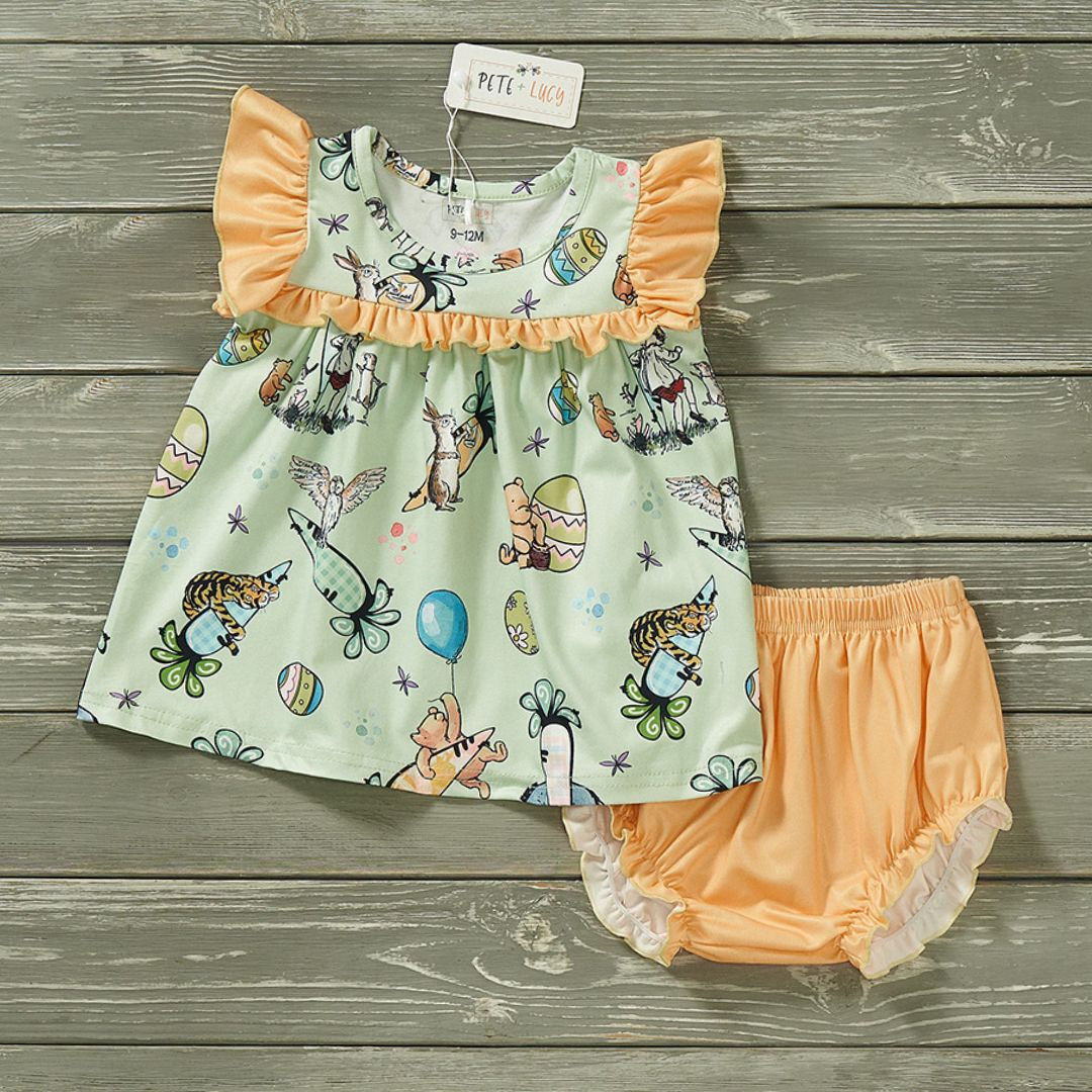 Hundred Acre Easter - Bummie Set - 12/18 months