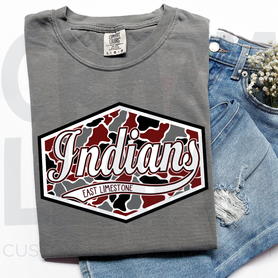 Indians Camo Tee