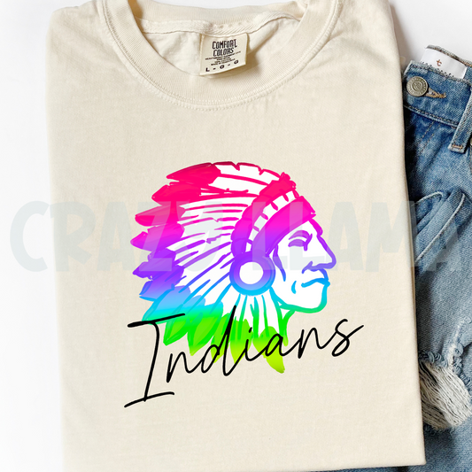 Neon Rainbow Indians