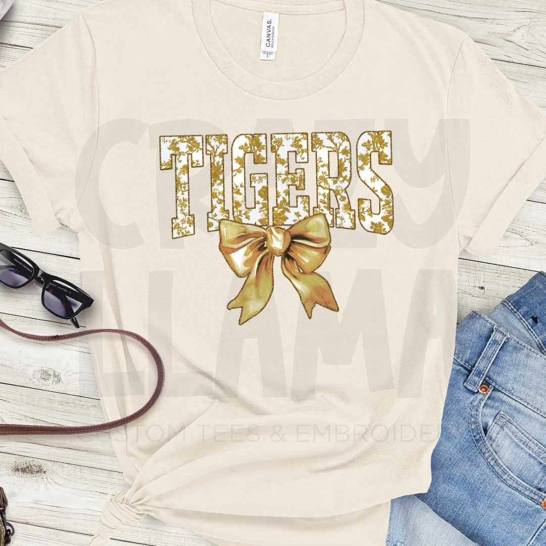 Tigers Floral Bow