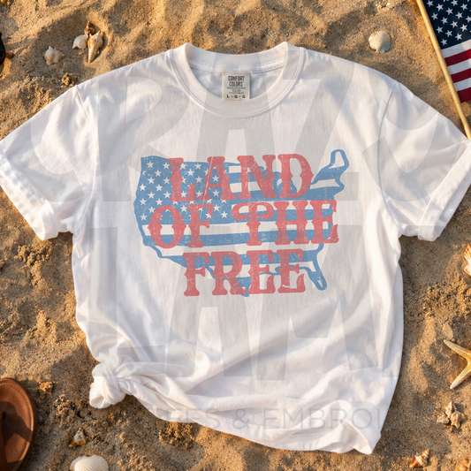 Land of the Free Patriotic Tee