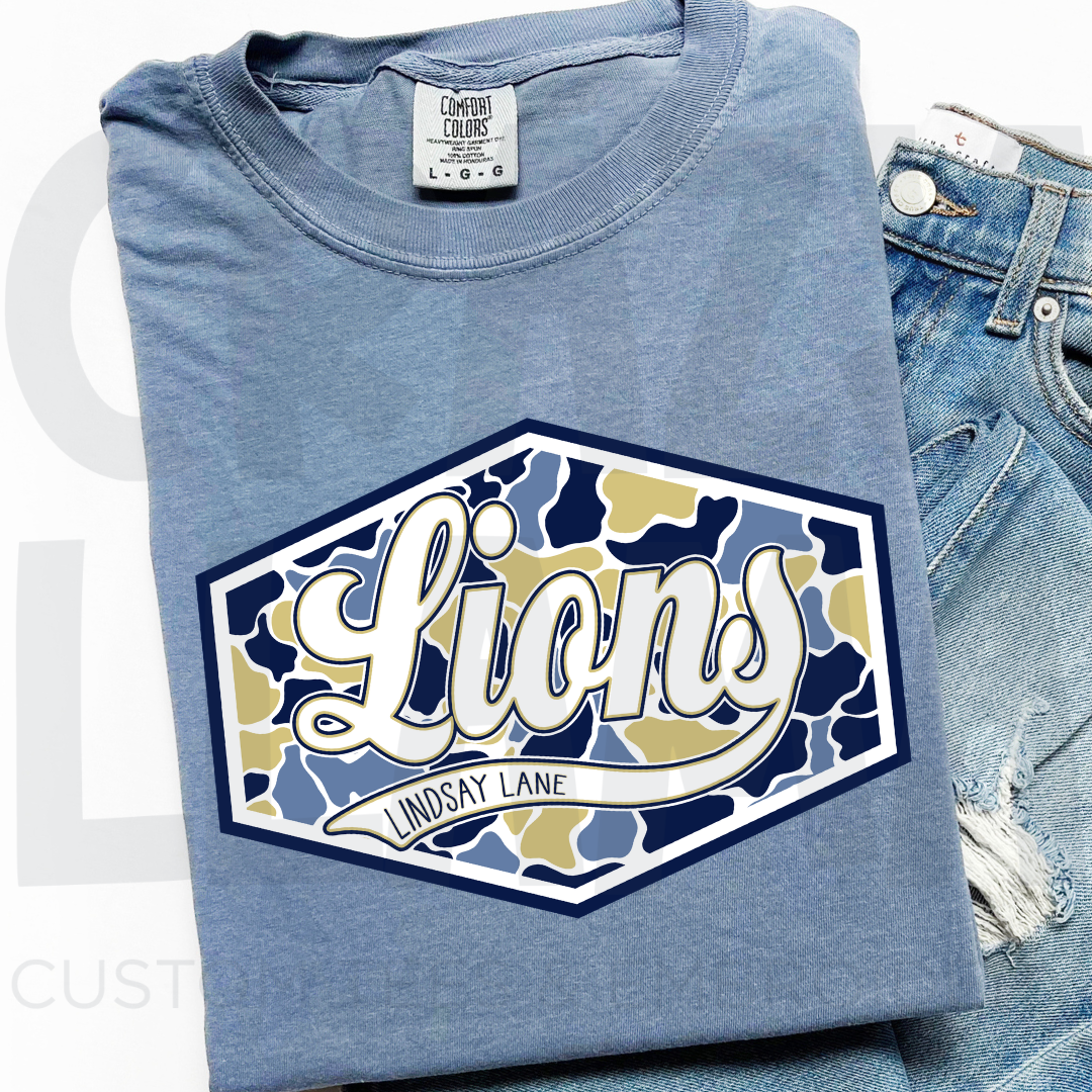 Lions Camo Tee