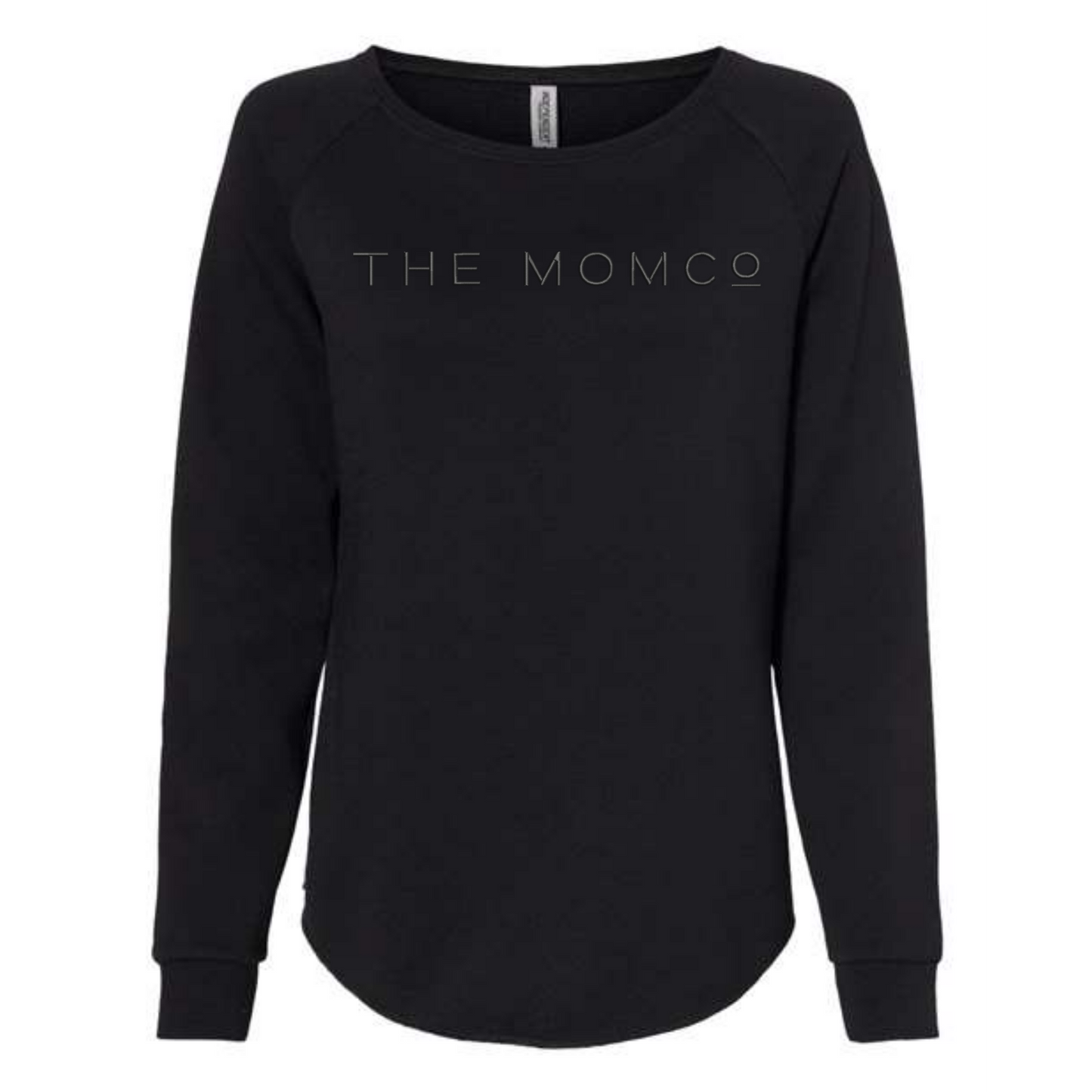 The MomCo Embroidered Crewneck (Black)