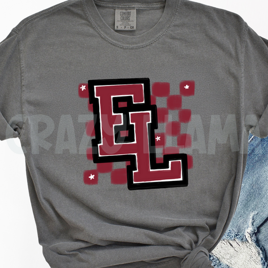 EL Checkerboard Tee