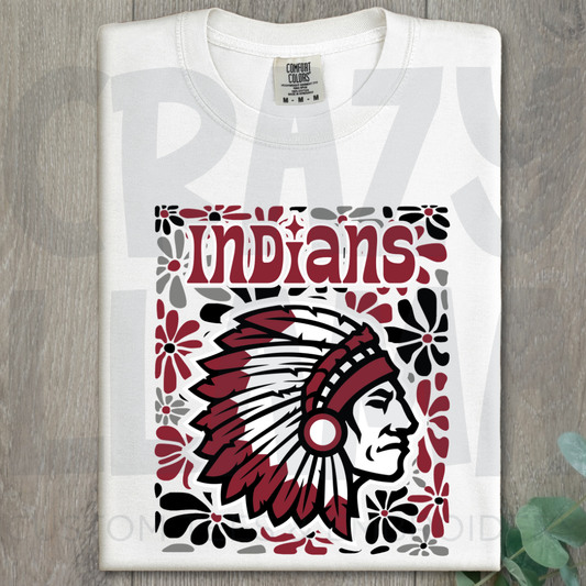 Retro Floral Indians