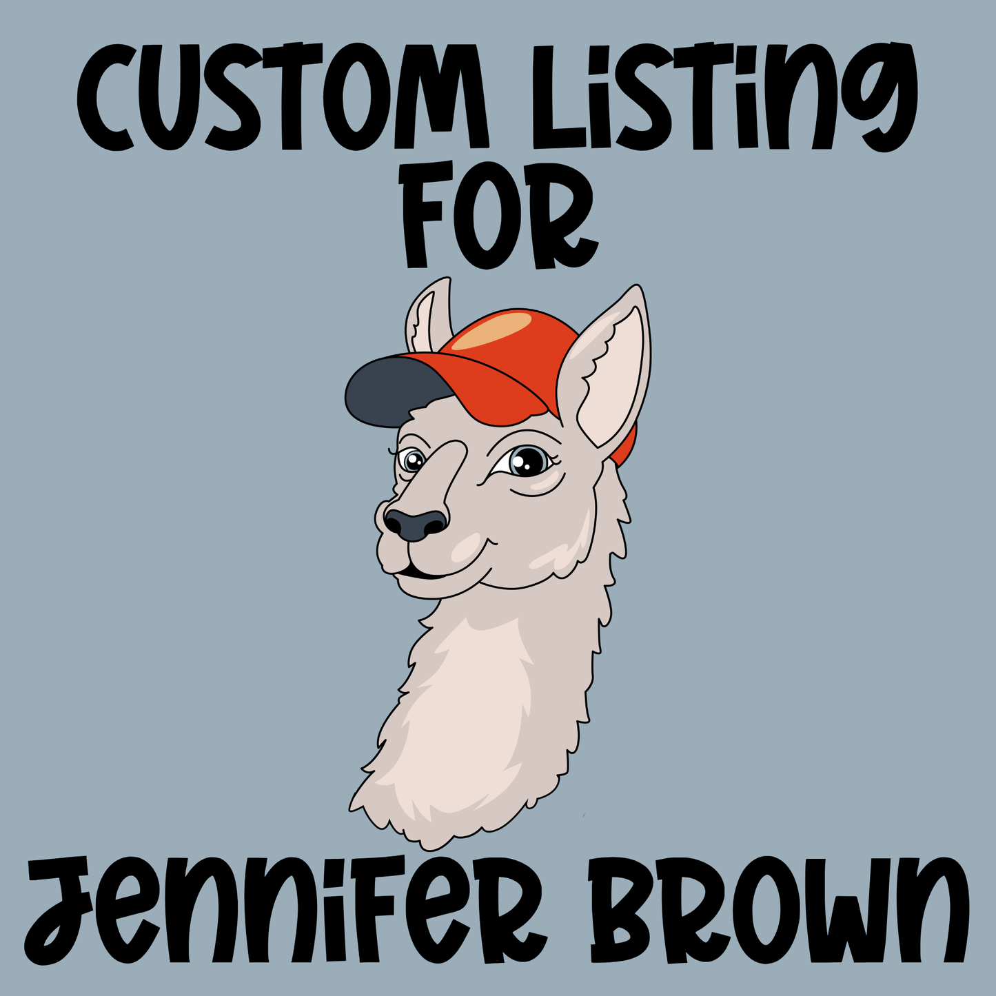 Custom Listing for Jennifer Brown