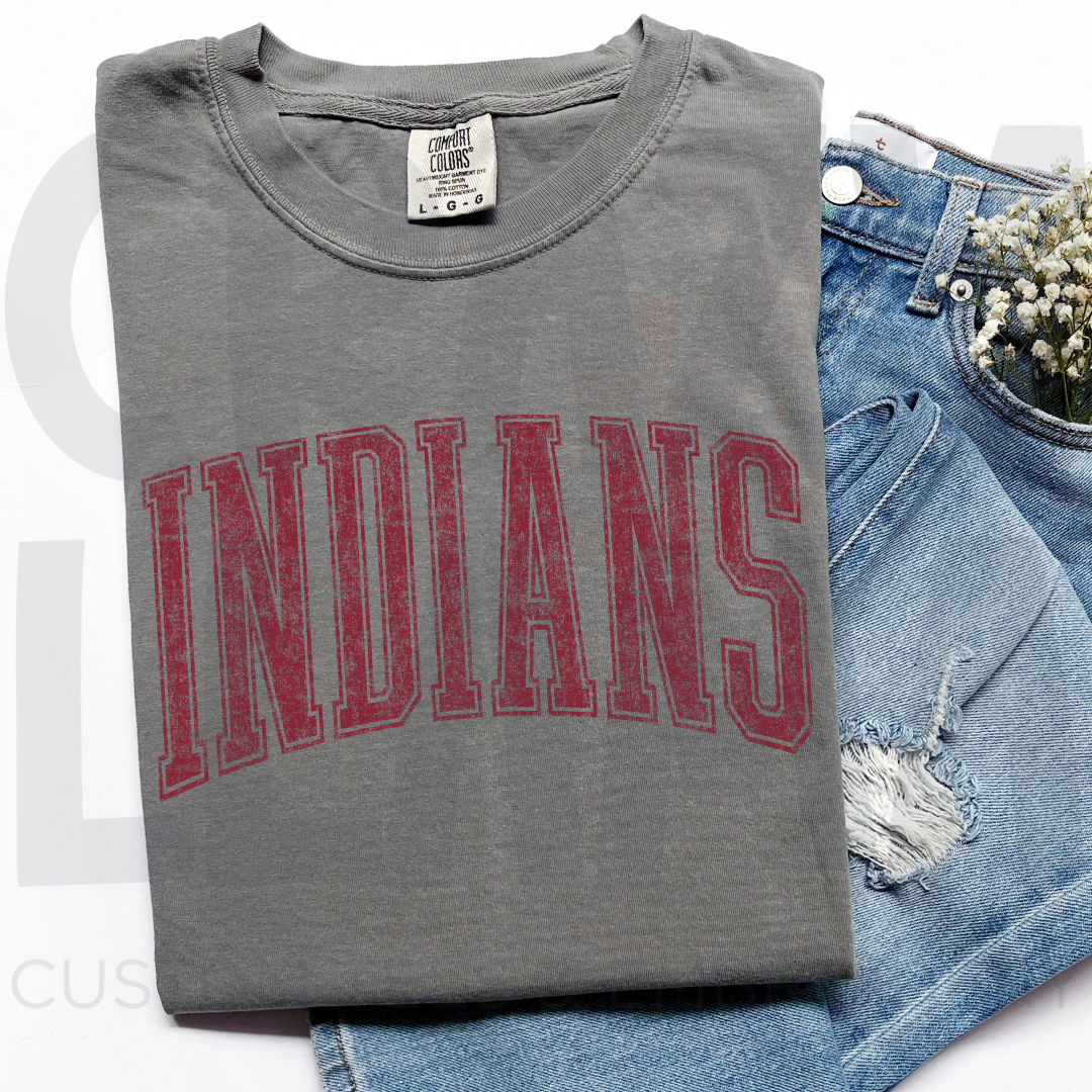 Vintage Varsity INDIANS Tee